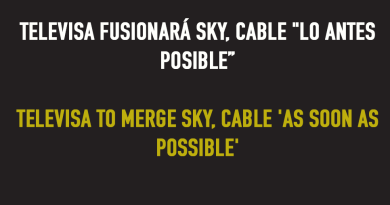 Televisa fusionará Sky, cable “lo antes posible” / Televisa to merge Sky, cable ‘as soon as possible’